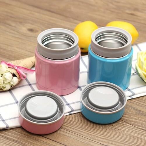 8 Hour Thermal Vacuum Soup Food Storage Container Stainless Steel Bento Box Small Picnic School Leakproof Lunch Box For Kids