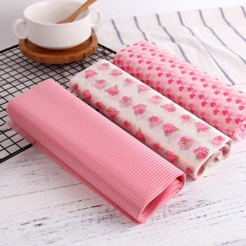 50Pcs/Bag Wax Paper Heart Pattern Non Stick Food Wrapping Oil Proof Dry Hamburger Paper for Picnic