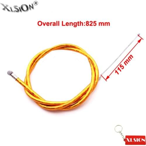 XLSION Gold Gas Carburator Throttle Cable For 43cc 47cc 49cc 2 Stroke Engine Mini Moto Dirt Pocket Bike ATV Quad