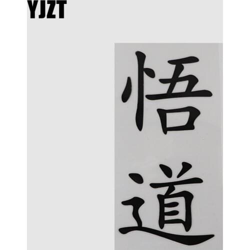 YJZT 7.6CM×15.2CM Car Stickers Vinyl Black/Silver Decal Hieroglyphics 13D-0708