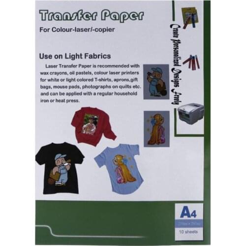 10pcs Laser Heat Transfer Paper 30x21.5cm PU Material Self Weeding Paper For T shirt Thermal Transfers Hollow Papers Stickers