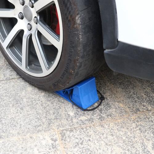 2PCS Wheel Stoppers Anti-skid Anti-UV Heavy Duty Tire Wheel Chock Stop RV Boat Trailer Camper ATV Rubber Car Parking Tools