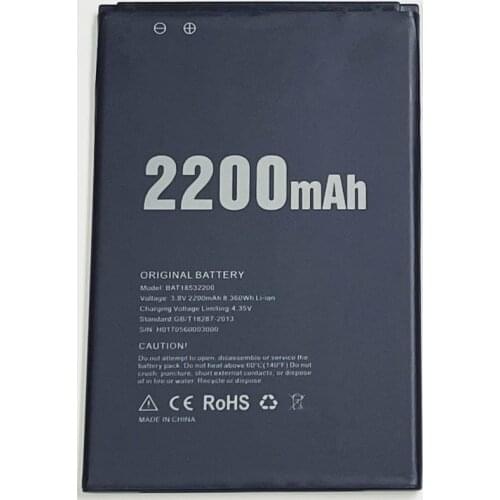 3.8V 2200mAh BAT18532200 For DOOGEE X53 Battery