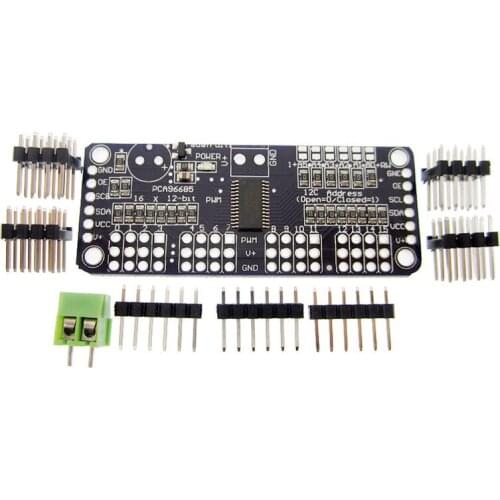 5PCS/LOT 16 Channel 12-bit PWM/Servo Driver-I2C interface PCA9685 or Raspberry pi shield module servo shield NEW