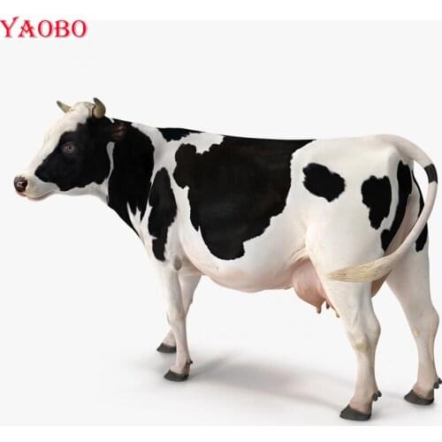 5D DIY Cross Stitch,Diamond Painting farm cow square round diamond Mosaic Embroidery crafts Home Decoration