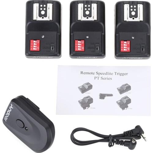 Andoer 16 Channel Wireless Remote Flash Speedlite Radio Trigger Trigger Set for Canon Nikon Pentax Olympus Sigma