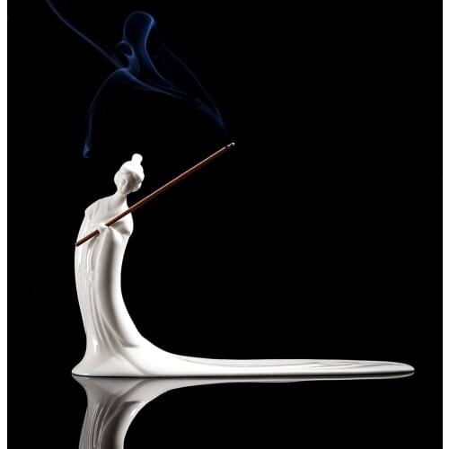 Decoration Ceramic Incense Burner Stick Holder Fountain Waterfall Incense Burner Room Fragrance Unplugged Home Decor BH50XXL