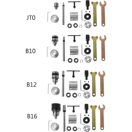 JTO/B10/B12/B16 Electric Drill No Power Spindle Assembly DIY Woodworking Cutting Grinding Small Lathe Trimming Belt Drill Chuck