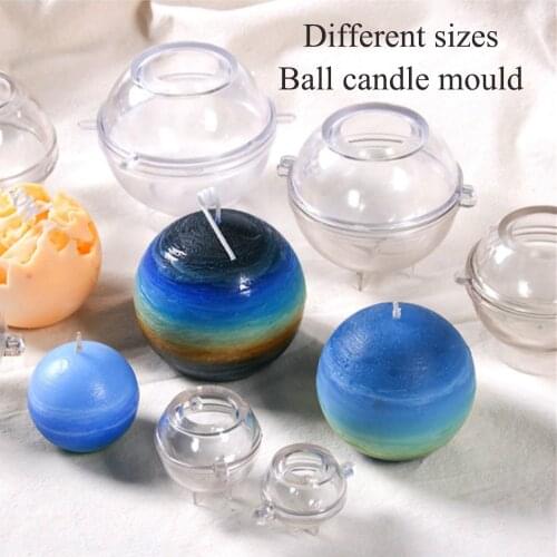 Ball candle mould Sphere Round Silicone Mold for Resin Epoxy, Jewelry Making, Candle Wax, Homemade Soap, Bath Bomb