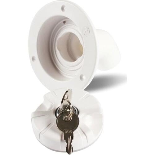 Gravity Fresh Water Fill Hatch Inlet Filter with Key Lockable for RV Boat Camper U90C