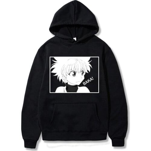 Hunter X Hunter Hoodies Killua Hoodie Men Killua Zaoldyeck Hooded Tops Streetwear Autumn Hoody Pullover