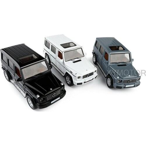 1/32 For Mercedes Benz G Class 350d Diecast Car SUV Model Toys Kids Boys Girls GIFT Pull back sound light Black/White/Gray