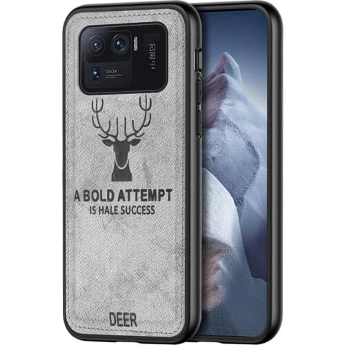 Soft TPU Case For Xiaomi Mi 11 Ultra Soft Cases Slim Cloth Texture Skin Deer Cover For Xiaomi 11 Ultra Mi11ultra 11ultra coques