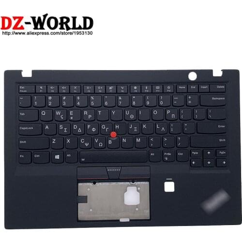 New Shell Upper Case Palmrest with Backlit GR Greece Keyboard for Lenovo Thinkpad X1 Carbon 5th Gen Laptop C Cover 01LX554