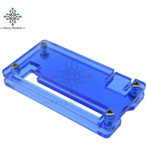 Updated Blue Clear Acrylic Case Cover Protection Box for Raspberry Pi Zero