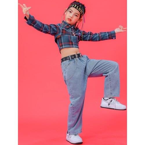 Jazz Dance Performance Clothing Girls Hip Hop Dance Costumes 2021 New ChildrenS Day Cheerleading Street Dance Outfits DQS7107
