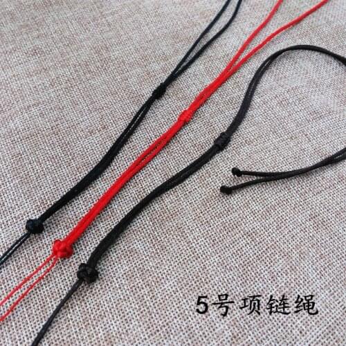 Single-button Flat-Knot Necklace Rope DIY Hand-knitted Hanging for Men and Women