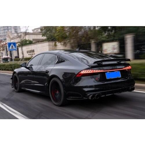 Applicable to Trbt Audi A7 Carbon Fiber Plate Rail Bottom Big Side Skirt Modification 20202019