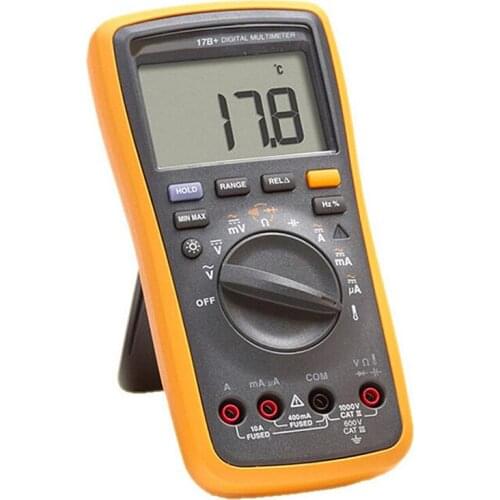 1PC New F17B 17B 15B Frequency Temp Digital Multimeter Meter Tester AC/DC/Diode/R/F/Temp/Cap F-17B