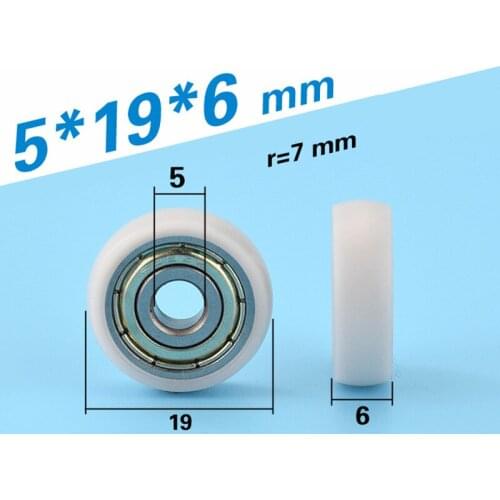 [R0519-6]Free Shipping 10PCS furniture wardrobe sliding hanging door roller wheel massage armchiar ball bearing pulley 0519T