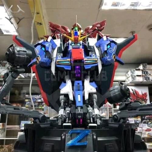 COMIC CLUB IN-STOCK 1/35 YIHUI BUST HEAD ZETA Gundam assembly model contains led light action figure toy