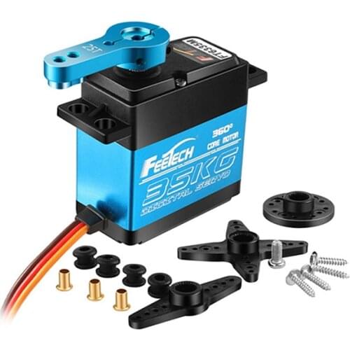 Feetech FT6325M FT6335M Digital Servo 7.4V 25kg.cm /35kg.cm 360 Degree Magnetic Steel Gear RC Servo For RC Car Plane Quadcopter