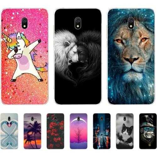 Silicon case for xiaomi redmi 8a cases full protection soft tpu back cover for redmi 8a bumper hongmi 8a phone shell bag coque