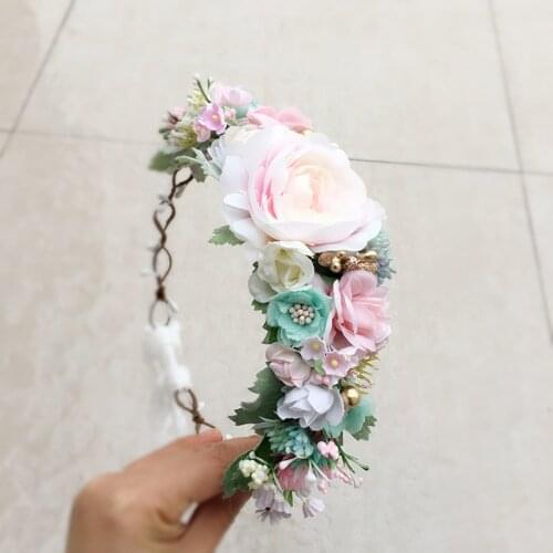 Spring Flower Floral Wreath Crown