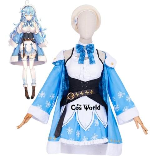 YouTuber VTuber Virtual Hololive Yukihana Lamy Dress Outfits Cosplay Costumes