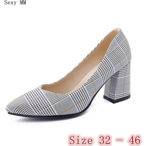 High Heels Women Pumps High Heel Shoes Stiletto Woman Wedding Shoes Kitten Heels Small Plus Size 32 33 - 40 41 42 43 44 45 46