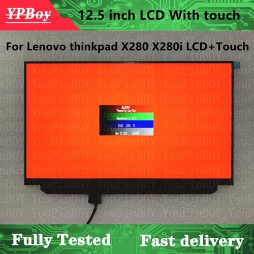 12.5" B125HAK01.0 R125NWF4 R2 For Lenovo thinkpad X280 X280i LCD Display Touch Screen IPS matrix FHD 1920×1080 40pin LCD Panel