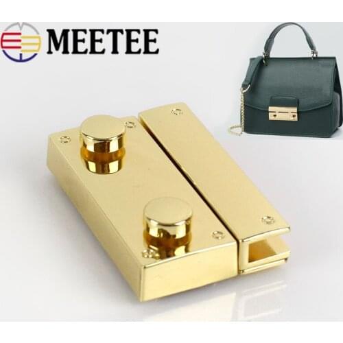 1/2pcs High Quality Bag Lock Snap Women Handbag Metal Buckles Mortise Lock DIY Replacement Purse Locks Clasp Accessories