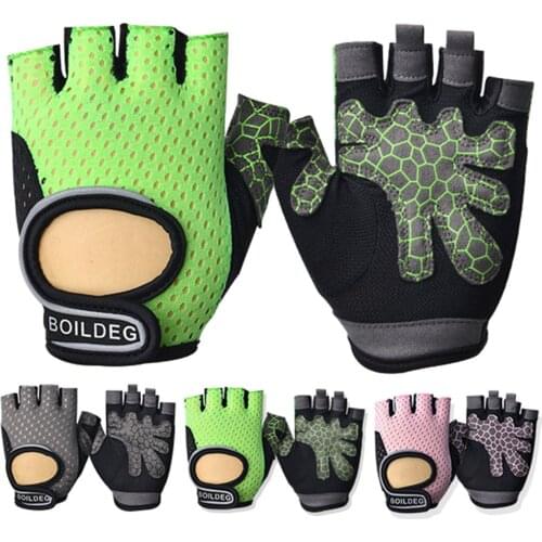 1Pair New Bicycle Half Fingers Cycling Gloves -Slip -sweat Gel Bicycle Riding Gloves Shock MTB Road Mountain Bike Sports Gloves