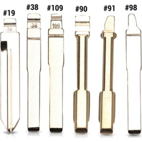 19# 38# 90# 91# 98# 109# FO21Tibbe key blank for FordCar remote folding flip knife with middle slot
