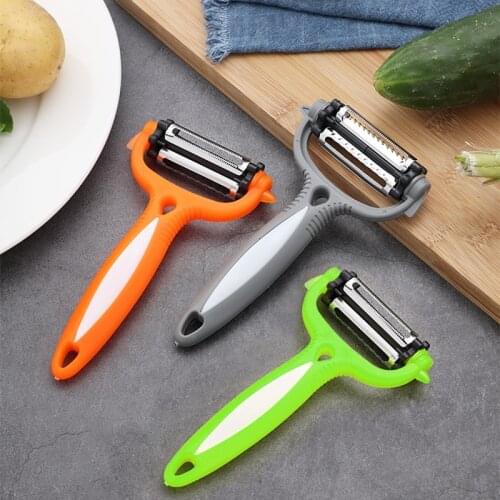 3 Pics Pack Potato Peeler Multi-functional 360 Degree Rotary Vegetable Slicer Fruits Peeler Cutter Melon Planer Grater