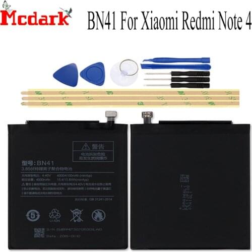 BN41 BN43 BN41H BN45 BN31 battery For Xiaomi Redmi Note 4 Note 4X MTK Global /Redmi Note 4 5 5A 5A Pro Repair battery with Tools