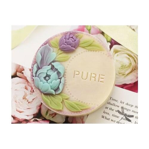 Pure handmade soap for life soap standard Mini soap diy stamp seal chapter