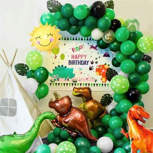 Dinosaur Balloons Set Party Supplies Jungle Animal Party Decor Jungle Safari Boy Birthday Ballon Roar Balon Kids Baby Shower Boy