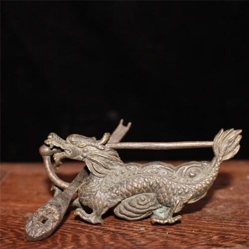 Collection of excellent dragon lock style old copper lock
