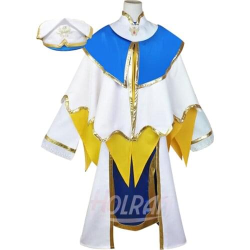 Anime Goblin Slayer Onna Shinkan Cosplay Costume Priestess Perucas Women Cosplay Dress Girl Uniform Party dress outfit Custom