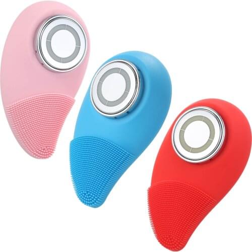 Face Massage Face Cleansing Brush Beauty Device 3 Modes Vibrating Facial Massage Waterproof Silicone Gentle Exfoliating