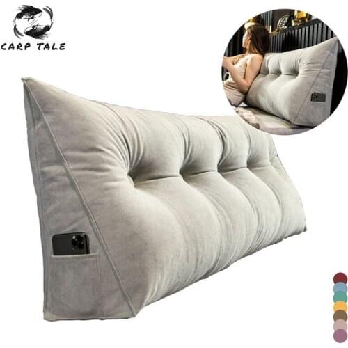 Multifunction Long Pillow High-grade Luxury Simple Bed Decor Cushion Bed Backrest soft Modern simplicity Bed pillow For Sleeping