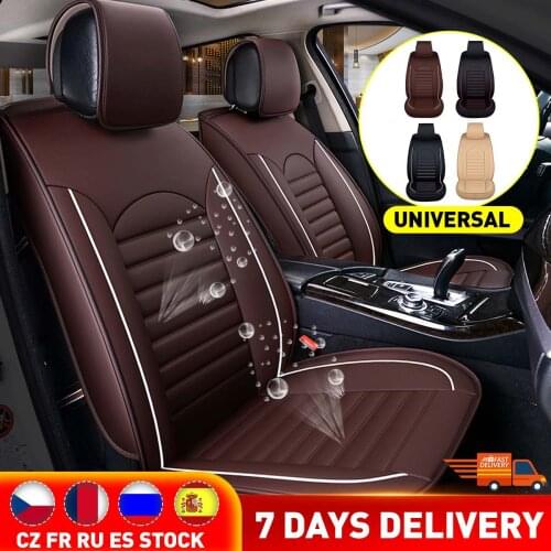 PU Leather Car Seat Covers Set Front Rear Seat Covers Universary Cushion Interior Auto Chair Seats Protector Mat Car Accessories