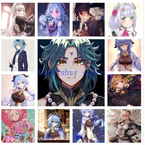 Genshin Impact 5D Diamond Painting Anime Game Mosaic Cross Stitch Kits Diy Home Decor Diamond Embroidery Full Drill