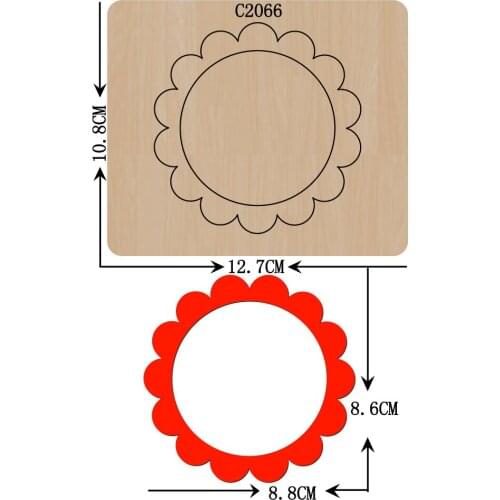 New Garland, photo frame Wooden die Scrapbooking C2066 Cutting Dies