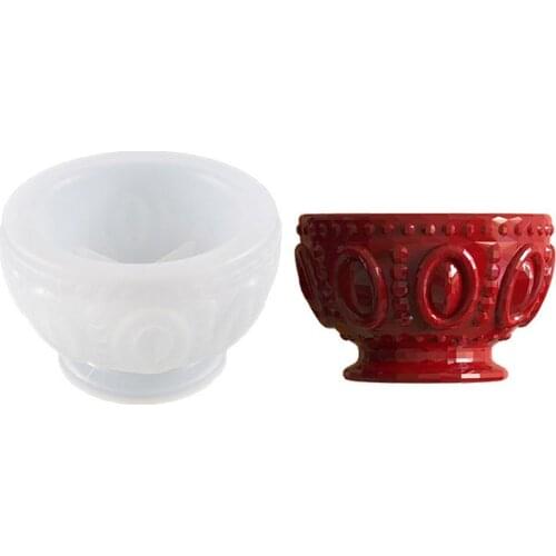 New Hars Mallen Siliconen DIY RondeKom Resin Moulds Handgemaakte Craft Voor Art Pot Bloem Pot Snoep Pot Coaster Decorating Tool