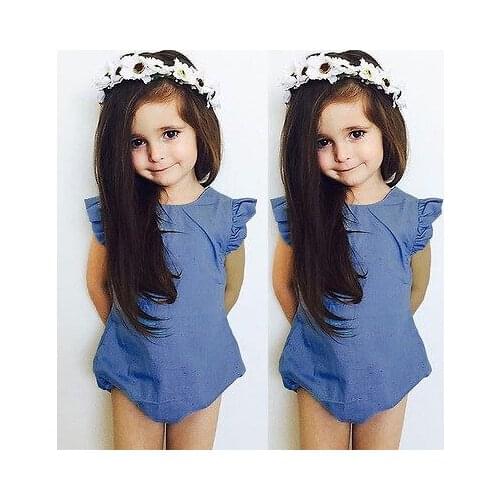 0-24M Baby Girl Solid Romper Toddler Jumpsuit Girl Sunsuit Fashion Newborn Clothes Infant Outfit