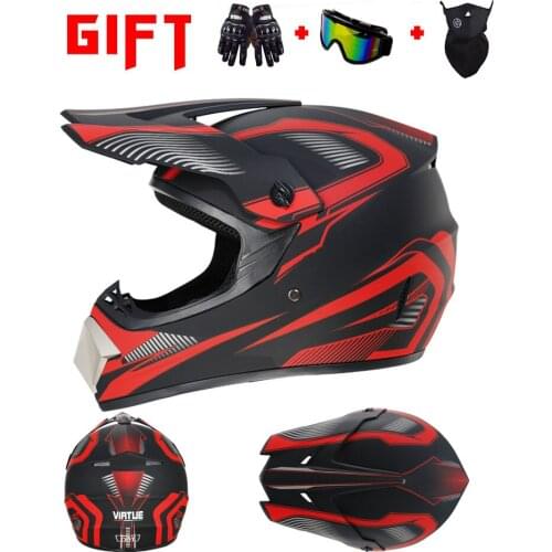 Send 3 Gifts Summer Men Women Professional Racing Off-Road Motorcycle Off-Road Cartoon Personality Fashion Motorcycle Helmet