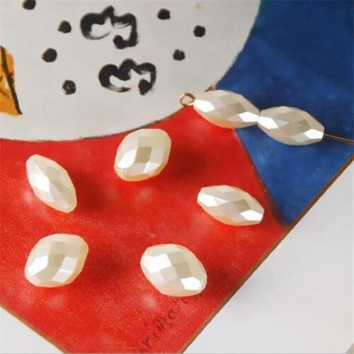 20pcs/lot new retro Imitation pearl oval spacer beads for diy earrings bracelets necklace jewelry making accessories