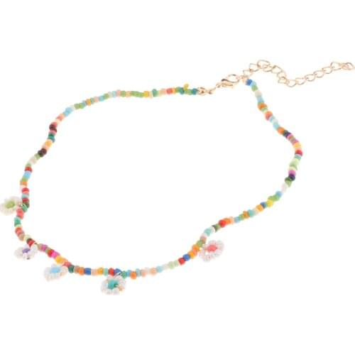 Flower Pendant Chain Necklaces Fashion Accessories Jewelry for Womens Girls Casual Necklace